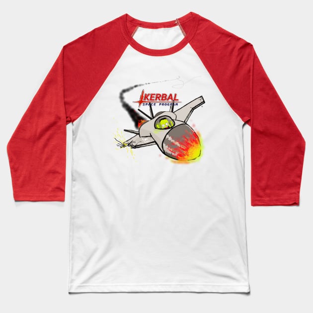 Jebediah "Danger" Kerman Baseball T-Shirt by OddComics